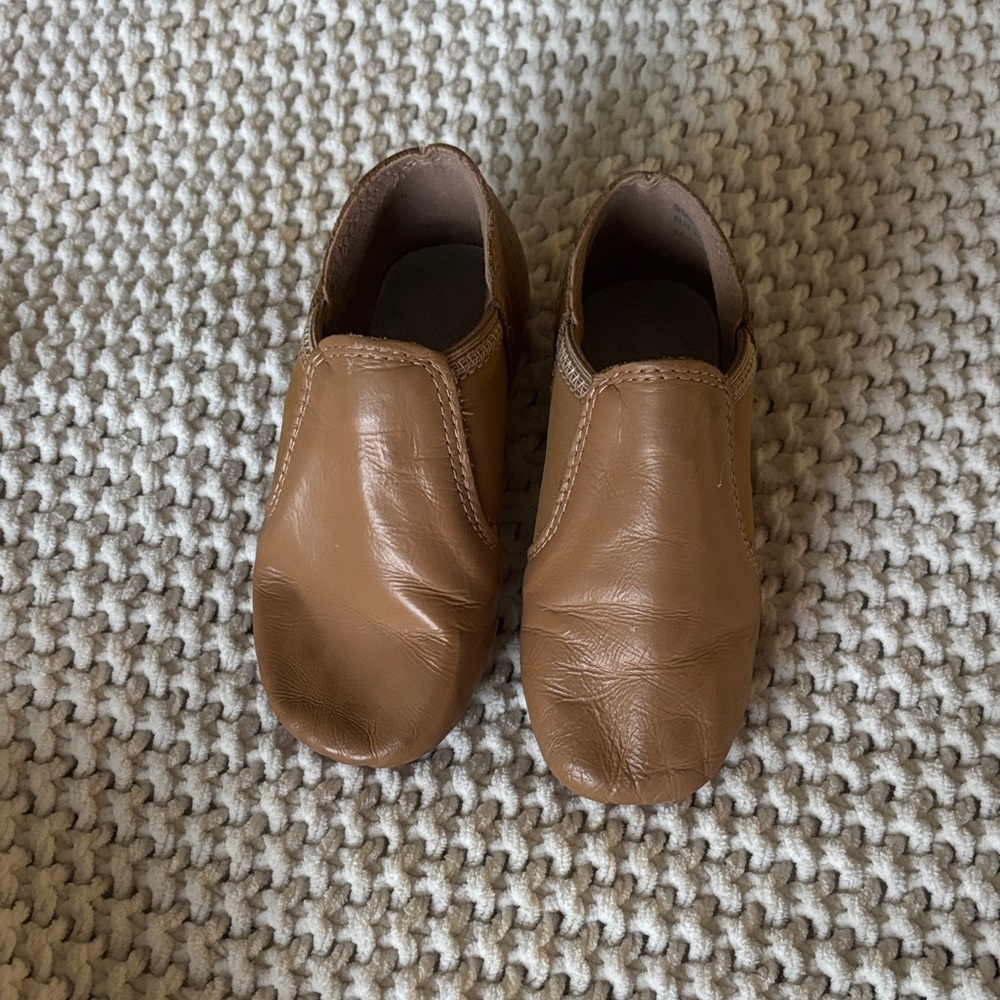 Brown Kids Slip-On Dance Shoes